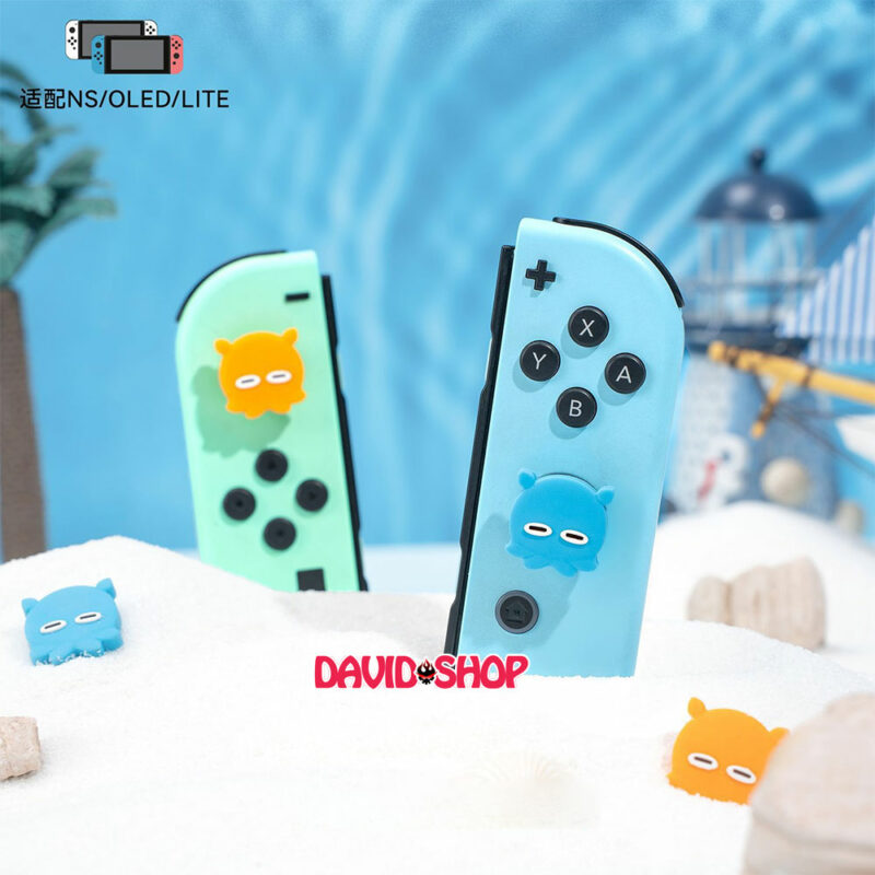 [GeekShare] Núm bọc analog Bạch Tuột Buồn Ngủ cao cấp cho Joy-Con - Nintendo Switch OLED, V1/2, Lite