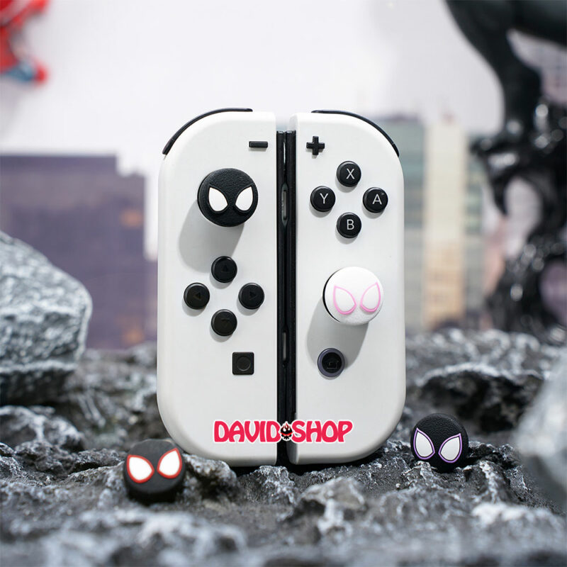 [GeekShare] Núm bọc analog Spider-Man: Into the Spider-Verse cao cấp cho Joy-Con - Nintendo Switch OLED, V1, V2, Lite