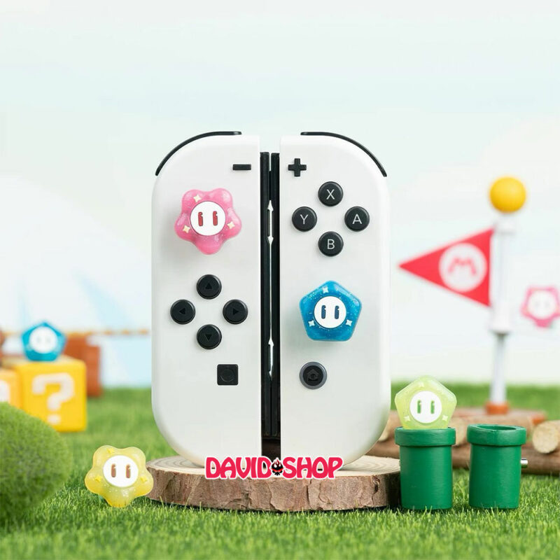 [GeekShare] Núm bọc analog Wonder Flower (Super Mario Bros. Wonder) cho Joy-Con - Nintendo Switch OLED, V1, V2, Lite