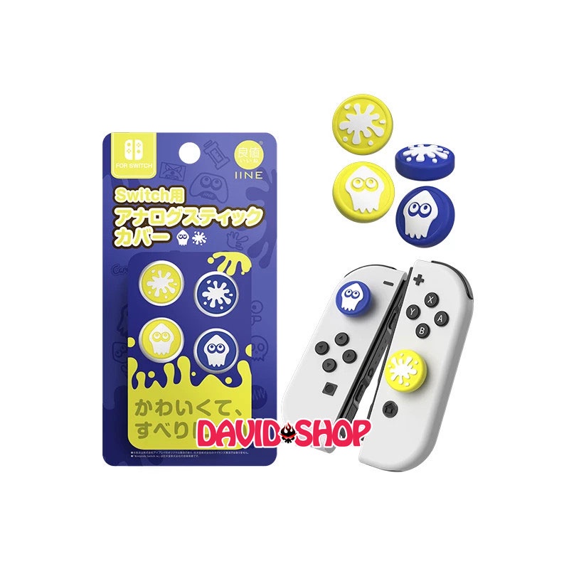 [IINE] Núm bọc analog Splatoon 3 cho tay cầm Joy-Con - Nintendo Switch OLED, V1, V2, Lite