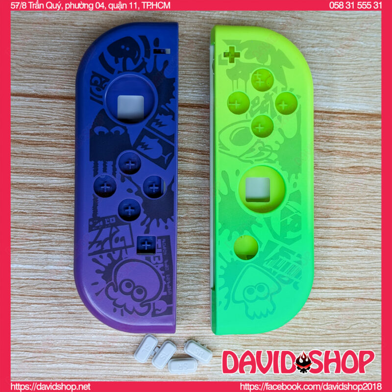 Cặp vỏ Joy-Con Splatoon 3 chất lượng cao cho Nintendo Switch OLED, V1, V2
