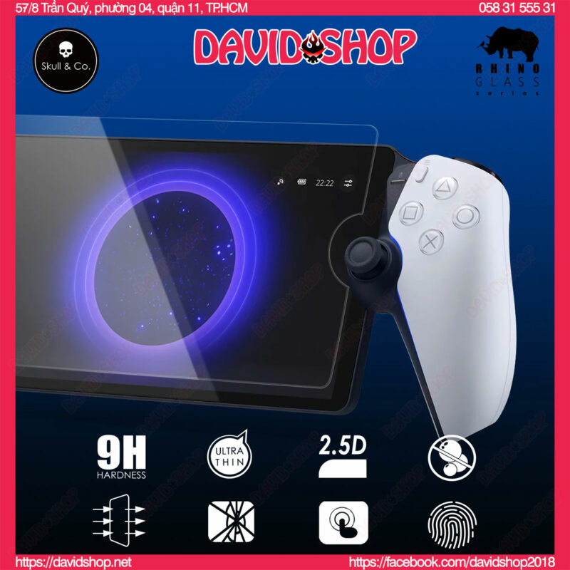 [Skull & Co.] Bộ 2 cường lực cao cấp cho Sony PlayStation Portal