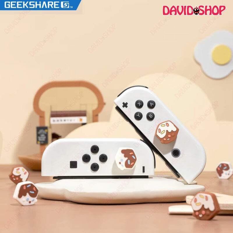[GeekShare] Núm bọc analog Bánh Chocolate Kem cao cấp cho Joy-Con – Nintendo Switch OLED, V1, V2, Lite