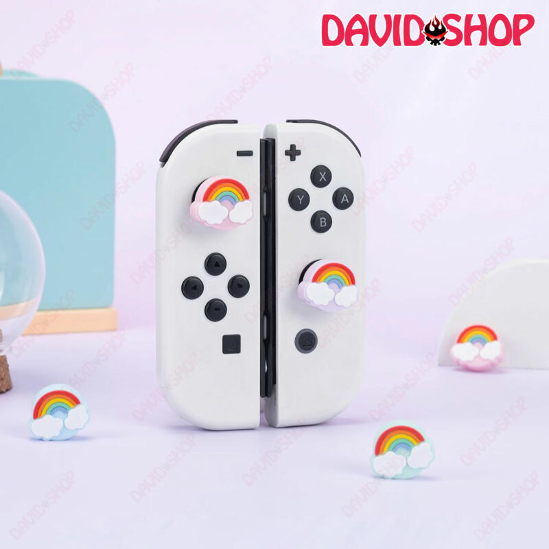 [GeekShare] Núm bọc analog Cầu Vồng cao cấp cho Joy-Con – Nintendo Switch OLED, V1, V2, Lite