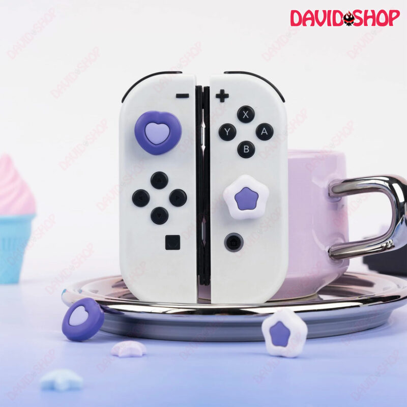 [GeekShare] Núm bọc analog Dark Cream Heart cao cấp cho Joy-Con – Nintendo Switch OLED, V1, V2, Lite