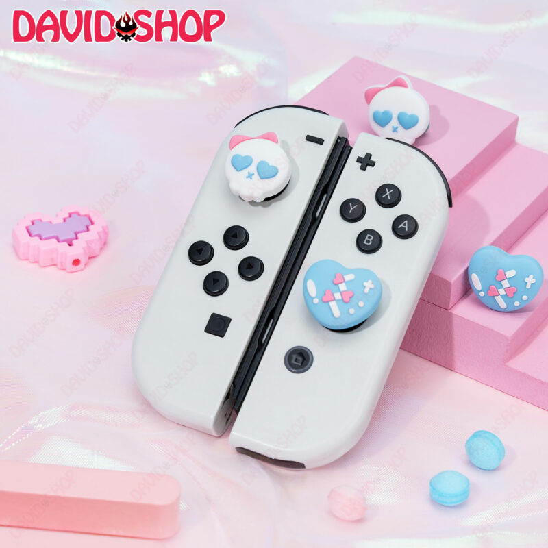 [GeekShare] Núm bọc analog Đầu Lâu Trái Tim cao cấp cho Joy-Con – Nintendo Switch OLED, V1, V2, Lite