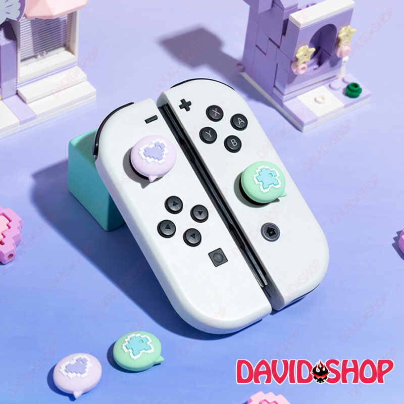 [GeekShare] Núm bọc analog Khung Thoại Pixel cao cấp cho Joy-Con – Nintendo Switch OLED, V1, V2, Lite