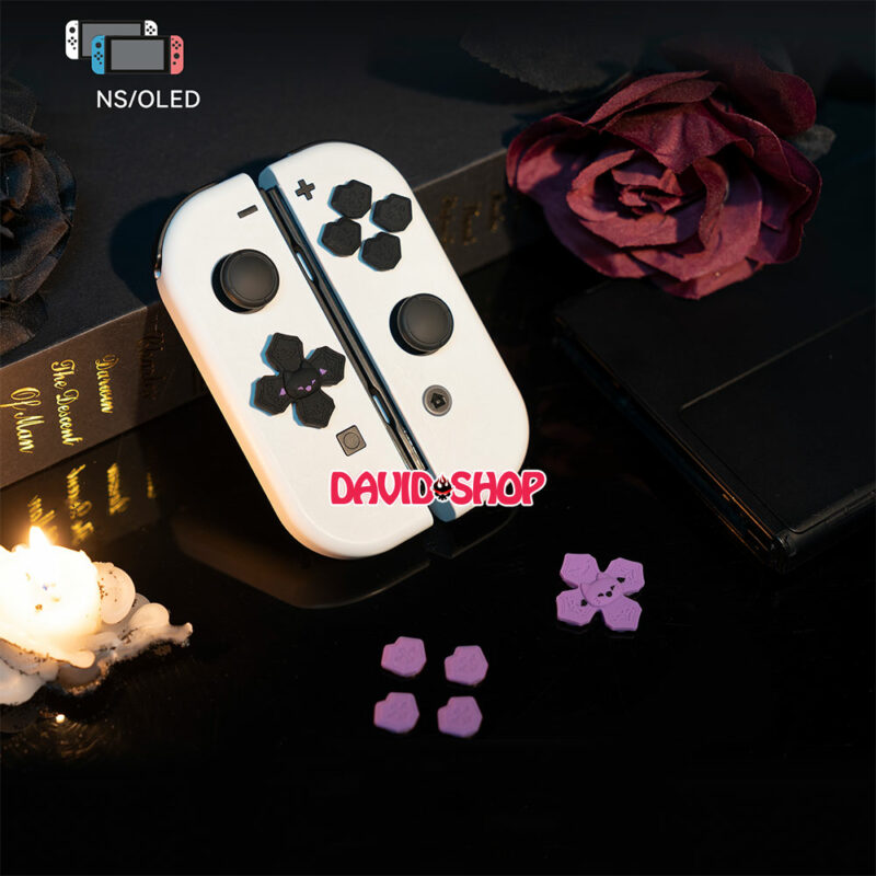 [GeekShare] Nút dán D-Pad chủ đề Mèo Halloween cho tay cầm Joy-Con – Nintendo Switch V1, V2, OLED