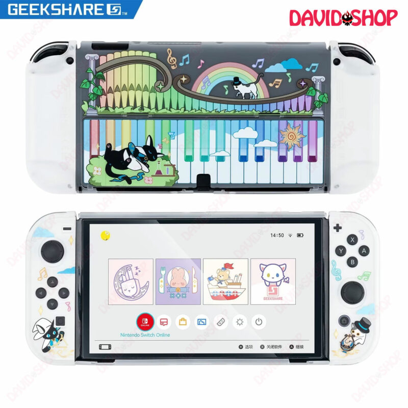 [GeekShare] Ốp lưng + case Joy-Con cứng chủ đề Giai Điệu Piano cao cấp cho Nintendo Switch OLED