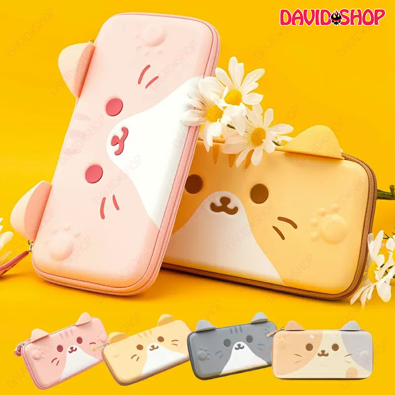 [GeekShare] Túi đựng máy tai chó mèo cao cấp siêu cute cho Nintendo Switch OLED, V1, V2